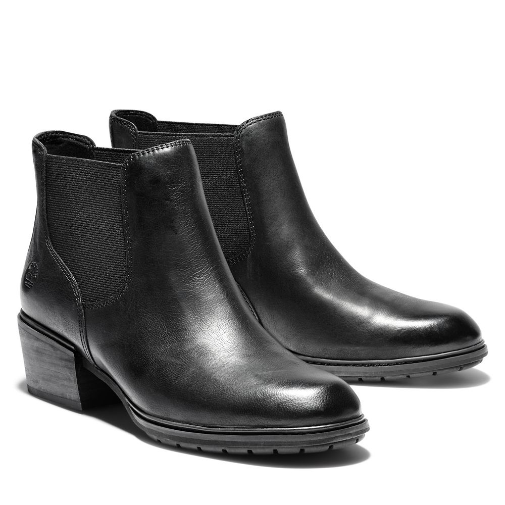 Botas Chelsea Feminino - Timberland Sutherlin Bay Baixo - BKUCW9546 - Pretas